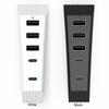 5-in-1 USB-Hub High-Speed Zusätzlicher USB-Port-Erweiterer mit 3 USB + 1 Typ-C-Port + 1 Typ-C 3.1 für PS5 Slim Konsole Disc & Digital