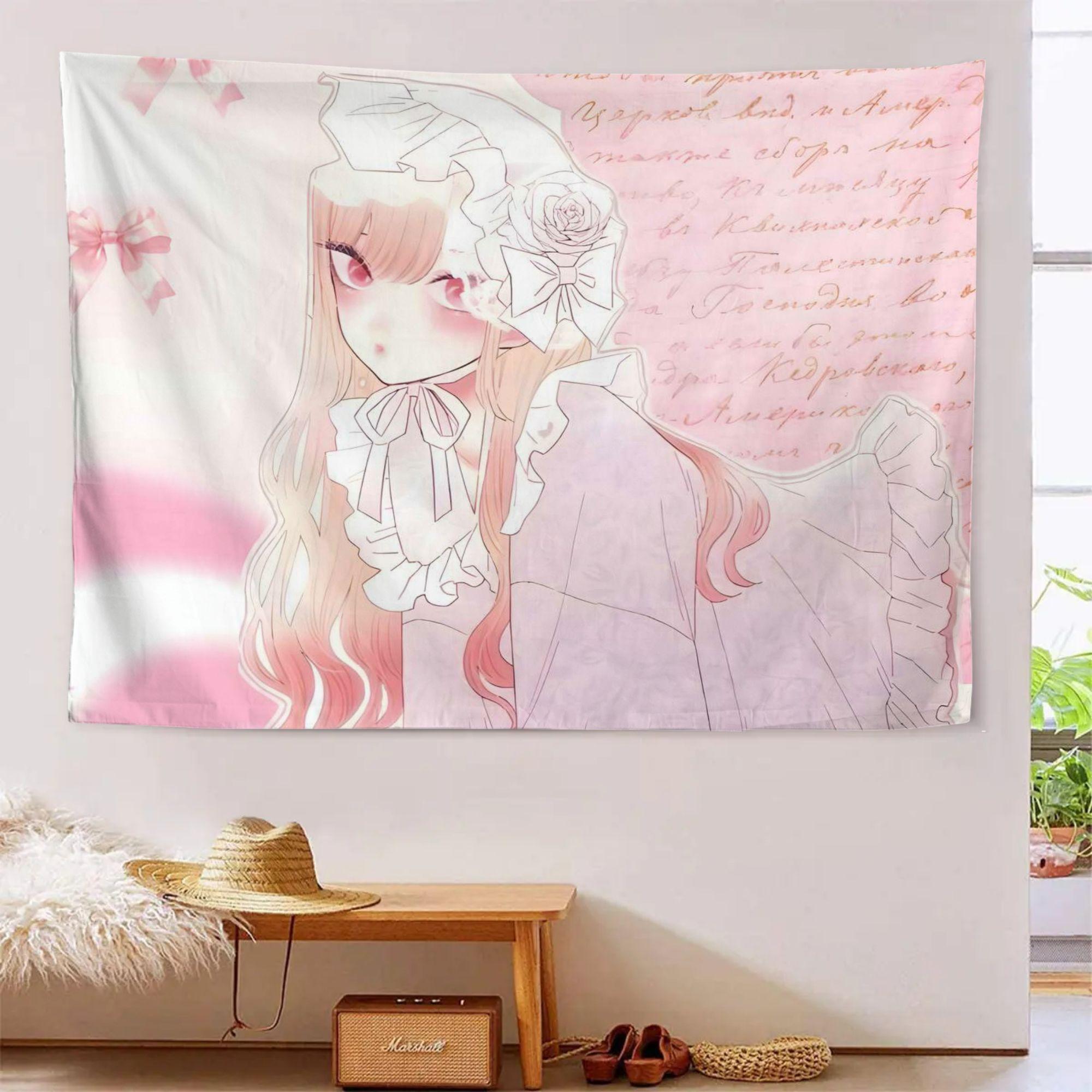 

VIKAMA Cartoon Animation Female Tapestry Suitable For Bedroom And Living Room Wall Hangings For Home Decoration 74x94cm(29x37in)