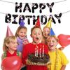 16 Inch Happy Birthday Balloons Balloon Set Birthday Party Decoration Letter Balloons Bow Ribbon Aluminum Foil Balloons Party