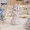 Talos Vintage Roman Column Candle Holder, Greek Resin Statue, Mini Pillar Candlestick Stand for Dinner Wedding Centerpiece