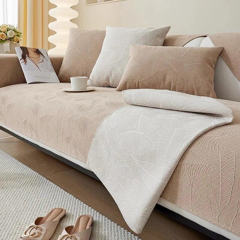 

Всесезонная универсальная однотонная современная простая подушка Advanced Sense, нескользящий чехол для дивана, тканевое полотенце, жаккардовая подушка для дивана 70x70cm