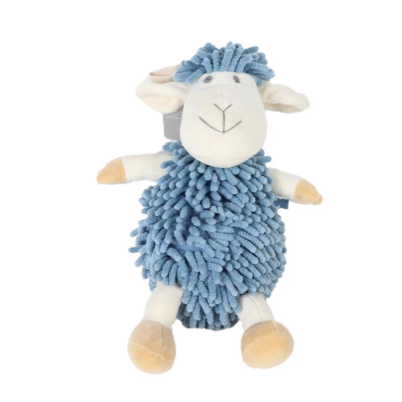 Cartoon Lamb Chenille Plush Toy & Absorbent Hand Towel