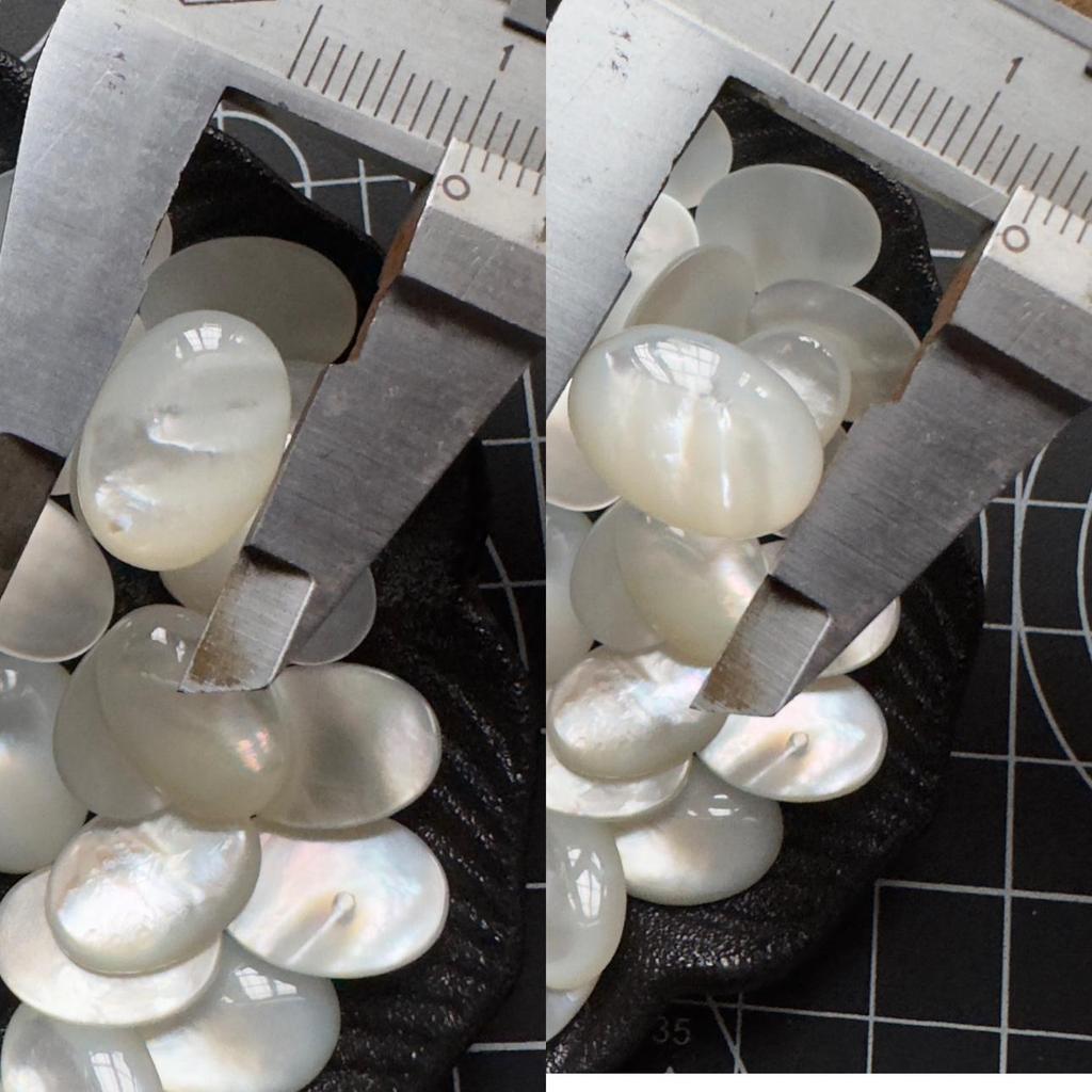 High-End Oval White Butterfly Shell Ring Accessory