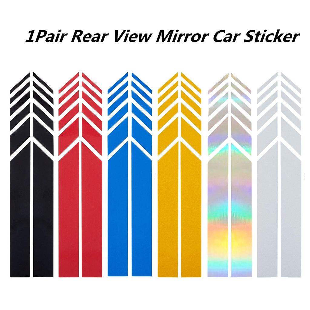 1 Pair Auto Car Sticker Non-fading Fashion Color Stripe Car