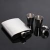 High Quality 7oz Stainless Steel Flagon Wine Bottles with Gift Box Pocket Flask Russian Flagons GZW
