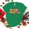 Heißes Frohe Weihnachten Y'all T-Shirt Herren/Damen Lustiges Druck T-Shirt Lässig Cool Streetwear Mode T-Shirt Paar Hip Hop Shirt
