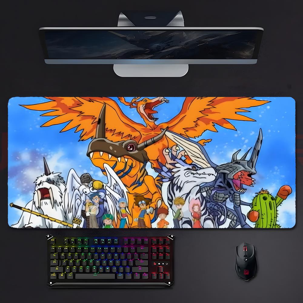 Classic Fun Anime Ddigimon Aadventure Mouse Pad Large Gaming Mousepad With Stitched Edges Thickened Desk Mat Pc