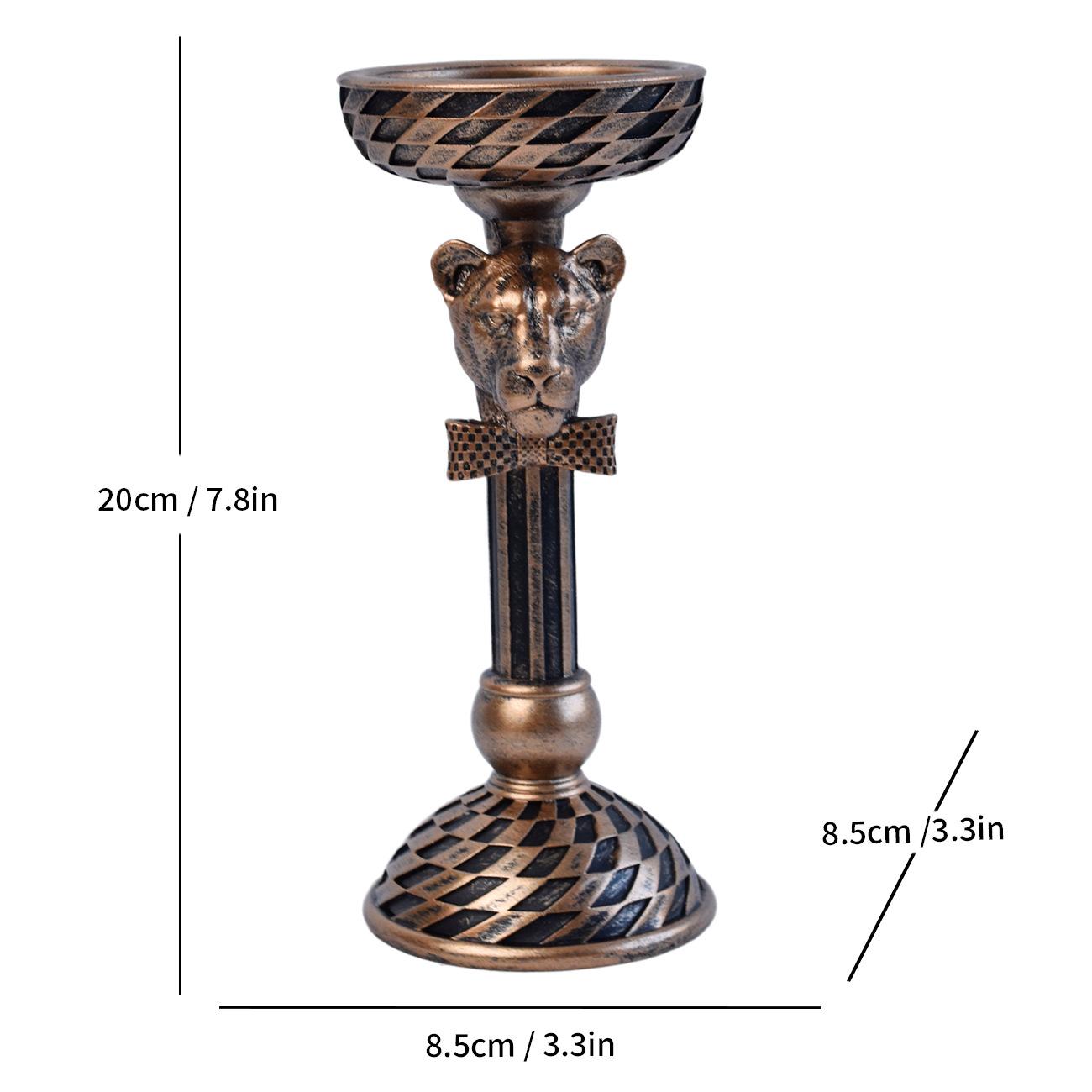 Mosaic animal candlestick Nordic modern home decoration living room dining table candlestick decorations