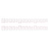 10 Pieces White Cats Eye Short Square Press On Nail Full Cover False Nail Acrylic Stick On Nail for Women Easy To Use