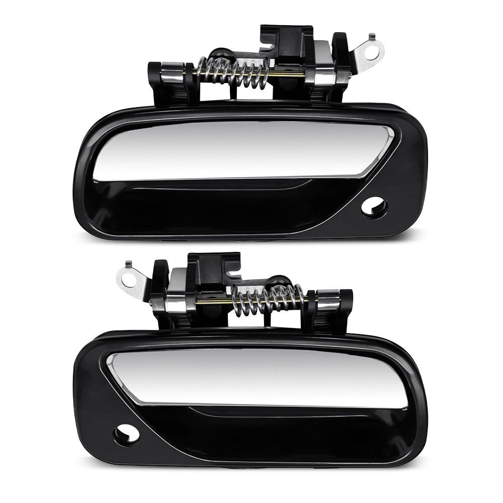 LH & RH Side Exterior Door Handle Chrome Lever For 93-98 Toyota T100 TO1311135