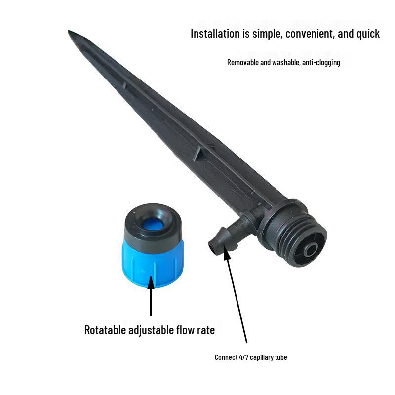Garden Irrigation Sprinkler: 13.5cm Ground Plug 360° Spring Micro Sprayer