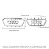 Car Styling Steering Wheel Center Logo Cover Replacement Trim Accessories For A Sline TT A3 A5 A7 Q3 Q5 Q7 Q8 A4L A6L A8L Q5L