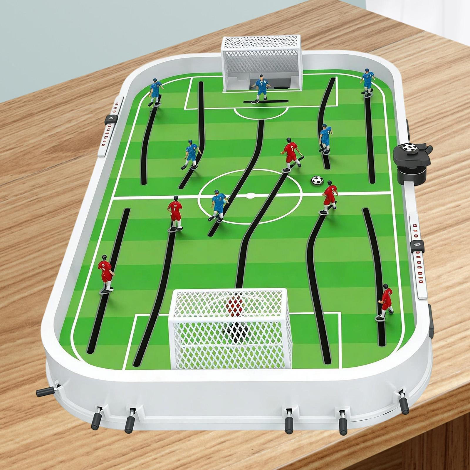 Soccer Board Game Interaction Toy Mini Foosball for Travel Birthday Indoor Playroom Gathering