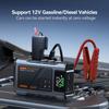 Portable Car Jump Starter with Air Compressor, Jump Starter Battery Pack, 5000A Peak with 150 PSI Tire Inflator, 12V Car Battery Jump Power Pack