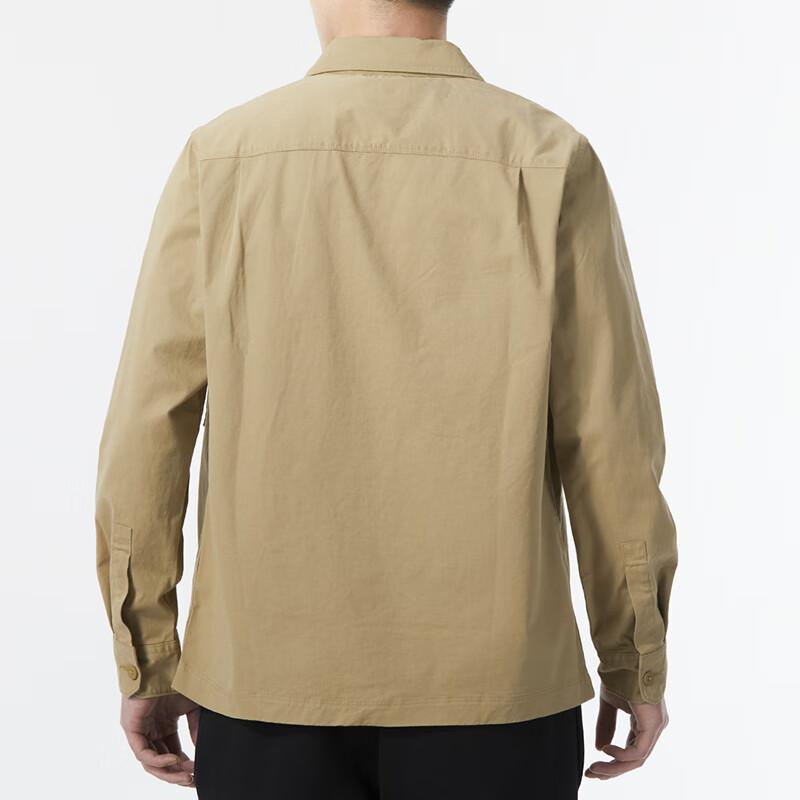 Timberland Solid Color Outdoor Sports Casual Loose Square Collar Long Sleeve Shirt Men shirts Khaki A28QG-918