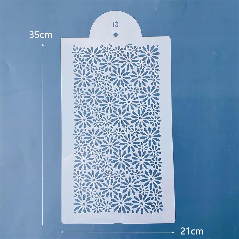 Nowe szablony siatkowe do ciasta z masy cukrowej, znaczki, szablony do wytłaczania, narzędzie do dekorowania, forma do spryskiwania na wesele, rysowanie malowanie na ciasteczka, czekoladę