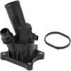 Engine Coolant Thermostat Housing Assembly with Seal & Sensor for Volvo S60 S80 S90 V60 V90 Cross Country XC40 XC60 XC70 XC90 Replace No.31293912