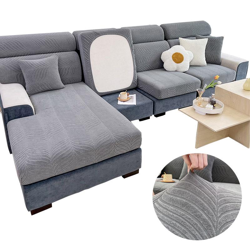 

Жаккардовые чехлы для диванных подушек с принтом листьев, чехол для дивана для гостиной, чехол для дивана, защита для дивана L-образной формы, украшение дома 45X45CM pillowcase