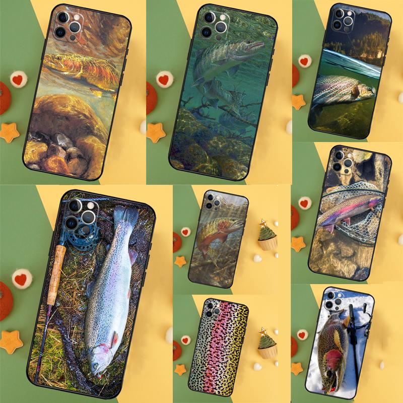 Rainbow Trout Fishing Skin Case For Xiaomi Redmi Note 13 Pro 10 11 12 14 15 Pro Plus Redmi 15C 14C 10C 12C 13C 15 Cover