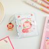 Koreanischer PVC Cartoon Ordner: 3-Ring-Fotoalbum & Aufbewahrung für Sticker für DIY-Journals & Kartensammlung
