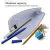 Pen Case Felt Storage Pencil Bag Thickened Flat Paint Brush DustProof Storage Tools(Light Gray )