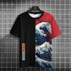 New Trend Cartoon Graphic T Shirt Japanese samurai Ninja Cat 3D Printed Funny Tshirts For Men Clothing Fashion Loose O Neck Tops