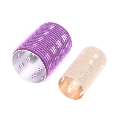 Rullo per Capelli Autoadesivo con Nucleo in Alluminio Colorato Gancio e Anello in Nylon Puro Rullo Autoaderente Styling Caldo Termico Arricciacapelli per Volume