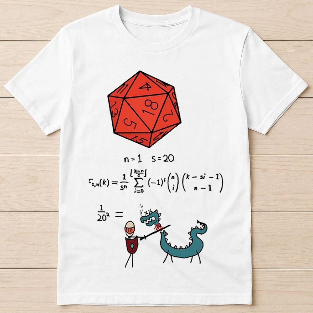 The Science of 20 Sided Dice Dragons Limited Edition Retro Gift Tee T Shirt 2930 S