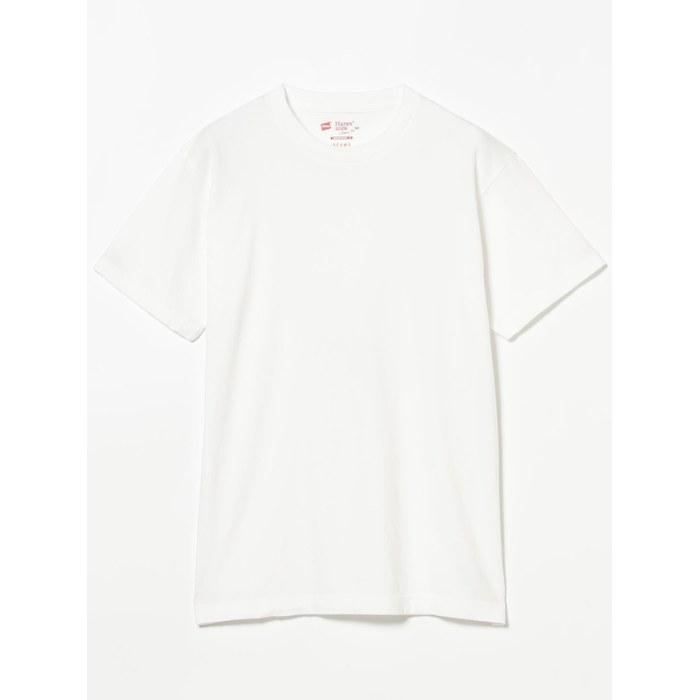 [Beams] Underwear [Special Order] Hanes Mix Japan Fit 2-Pack T-shirts Men's WHITE/BLACK M