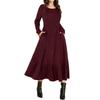 Women's Fashion Solid Color Casual Dress