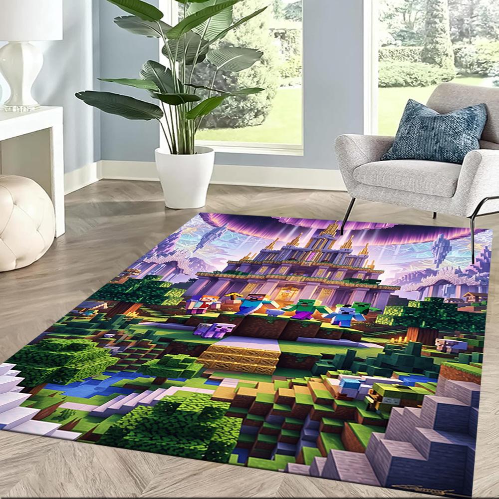Minecraft 68 Area Rug Suitable for Outdoor Playrooms Study room Foyer Antislip Carpet Decorate Offices Luxury Gift for Birthday, Christmas, Wedding