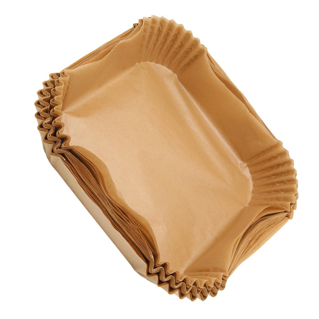 100Pcs Fryer Disposable Non Stick Paper Liner Oil Proof Waterproof Fryer Oil Paper for Microwave Frying Pan