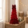 Handmade Craft Velvet Bow Christmas Tree Exquisite Holiday Tabletop Decoration  Party