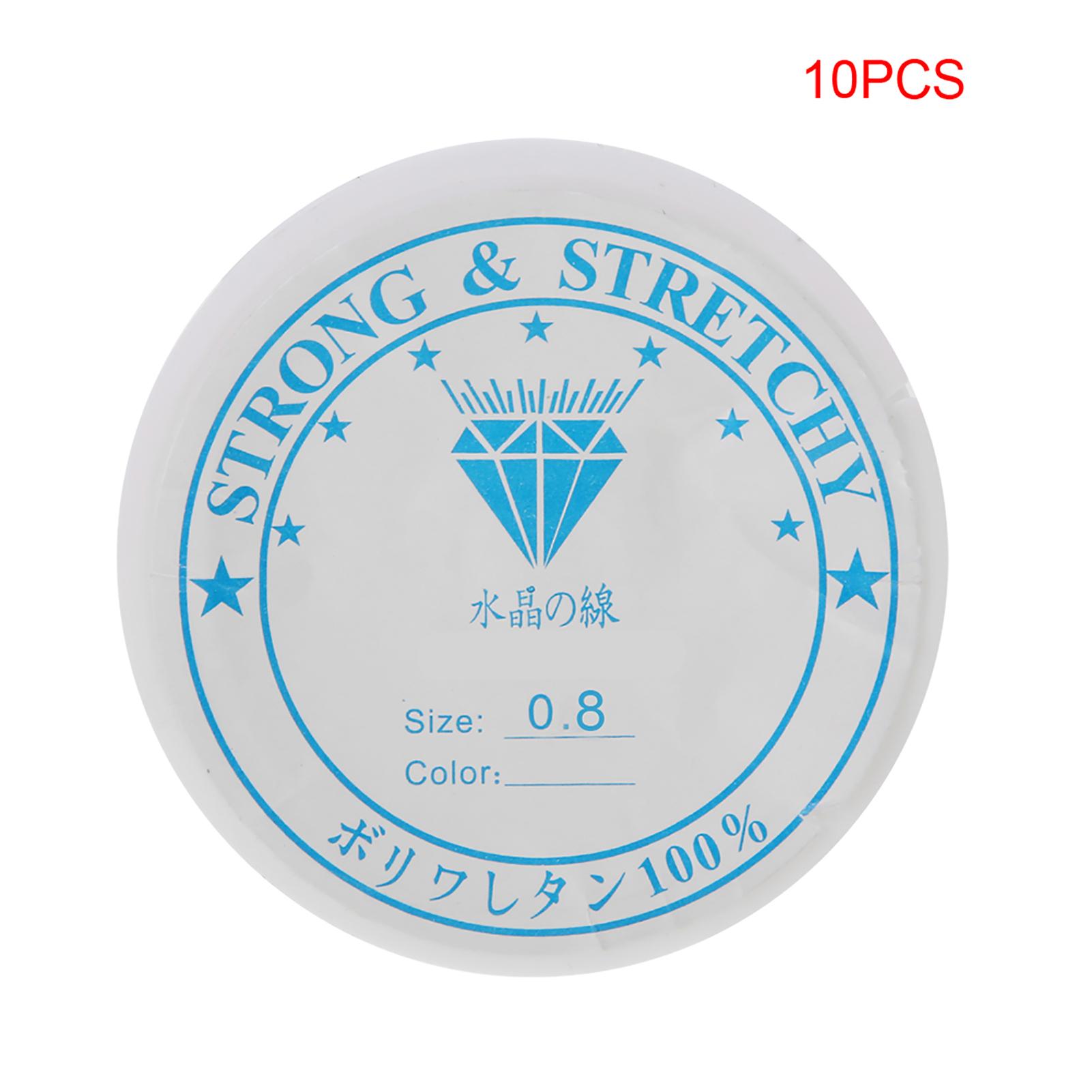 

Кристаллическая эластичная прозрачная нить для бисероплетения для изготовления ювелирных изделий (0,8 мм * 8 м)