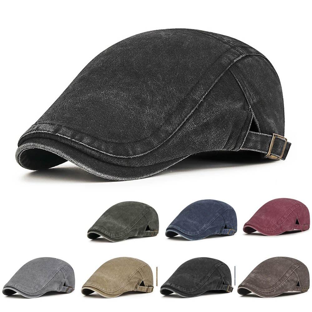 Retro Newsboy Hat Cotton Leisure Visor Cap Sun Painter Hat Women