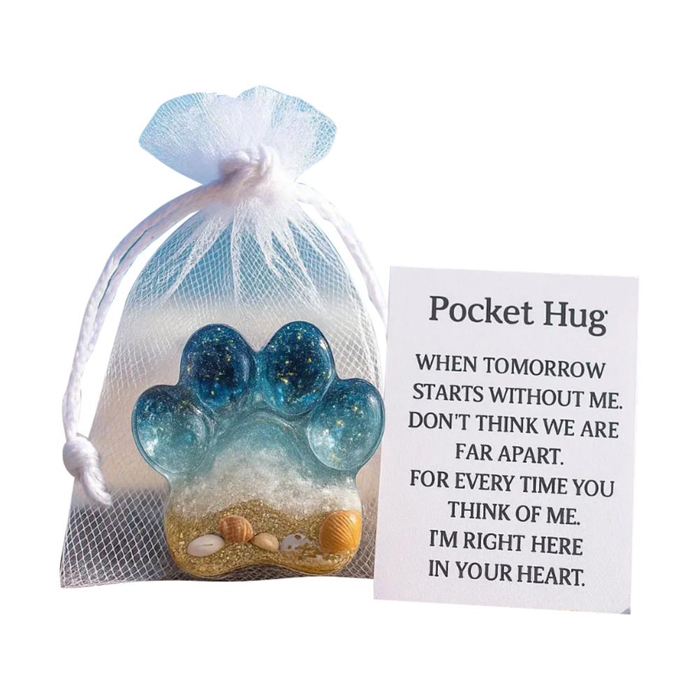 Pocket Travel Gift Pocket Hug For Pet Loss Inspirational Gifts With Card Little Support Loss Of Pet Resin Encouragement Animal