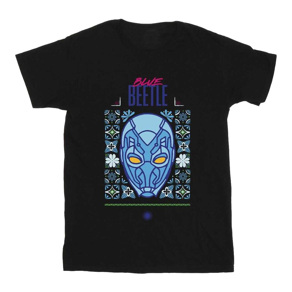 Blue Beetle Boys Helmet Cotton T-Shirt