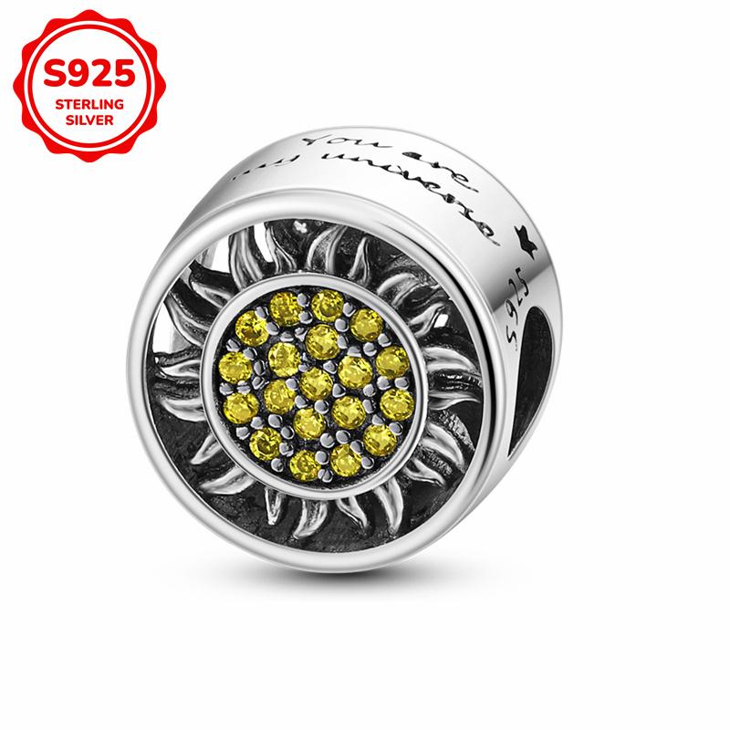 S925 Silver Princess Skirt Pumpkin Carriage Rose pendant bead Fit Bracelet DIY Jewelry Making For Women Gift