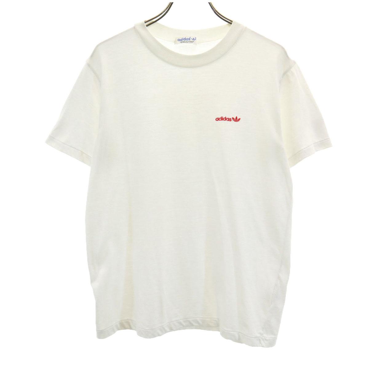 

adidas 70-е 80-е винтажная футболка с логотипом Трилистник с коротким рукавом S Descente мужская б/у