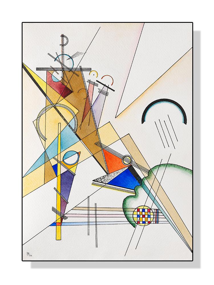 

Василь Кандінський Геометричне мистецтво Плакати Картини на полотні Абстрактні репродукції Настінне мистецтво Картина для домашнього декору у вітальні 30x40cm No Frame