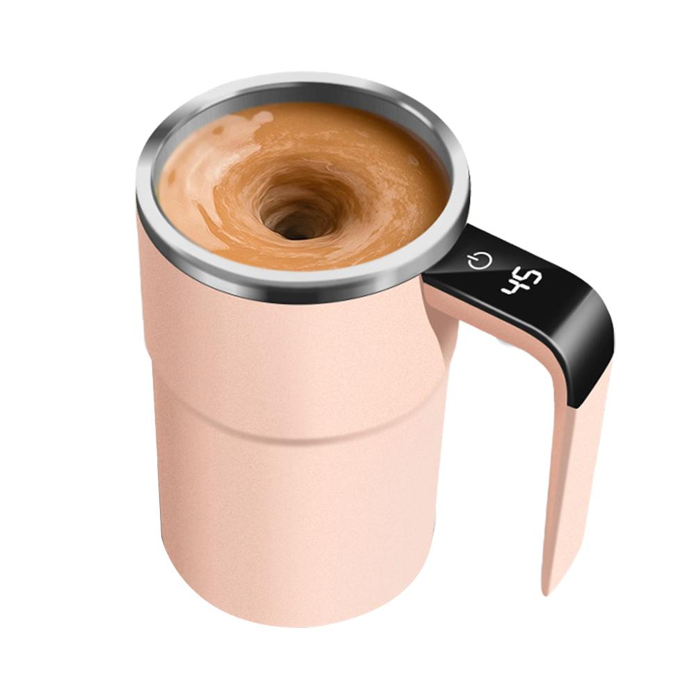 Automatic Stirring Cup Rechargeable Portable Coffee Electric Stirring Stainless Steel Mixer Rotating Magnetic Self Stirring Mugs