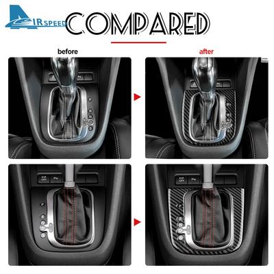 Real Soft Carbon Fiber Sticker for Volkswagen VW Golf 6 GTI R MK6 Scirocco 2009-2013 Gear Shift Panel Interior Trim Accessories