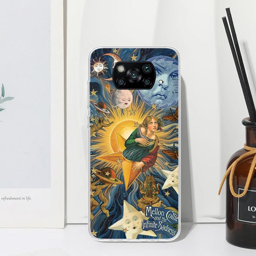 Rock The Smashing Pumpkins Phone Case For Xiaomi Poco X7 X6 X5 M7 M8 Pro F7 Ultra Redmi 15C 15 13C 13 12C 12 10 10C 10A Art Fund