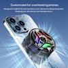 Portable Magnetic Semiconductor Phone Cooler with Digital Display RGB Lights Powerful Cooling Fan for Gaming Phone Ice Cooler