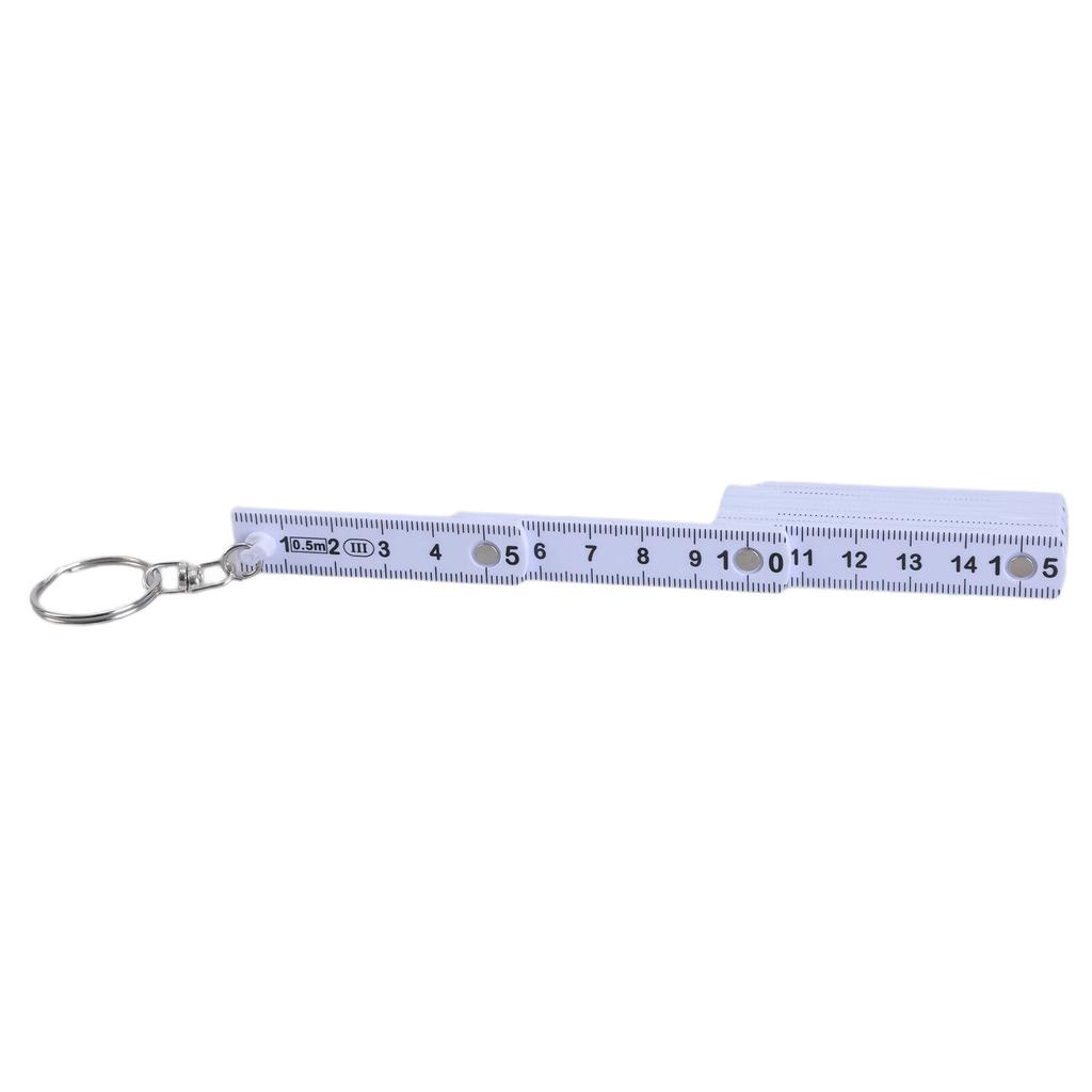 Compact Folding Ruler Keyring Multifunction Mini Folding Ruler Keychain Easy To Carry for Convenient Measuring Anywhere