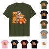 T-shirt Casual da Donna e Uomo alla Moda con Girocollo e Stampa, Manica Corta