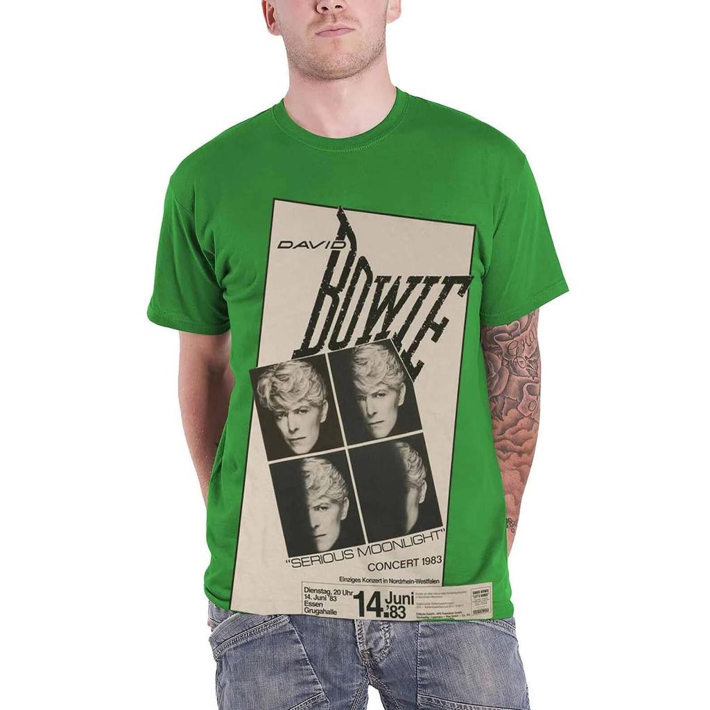 David Bowie Unisex Adult Concert ´83 Cotton T-Shirt