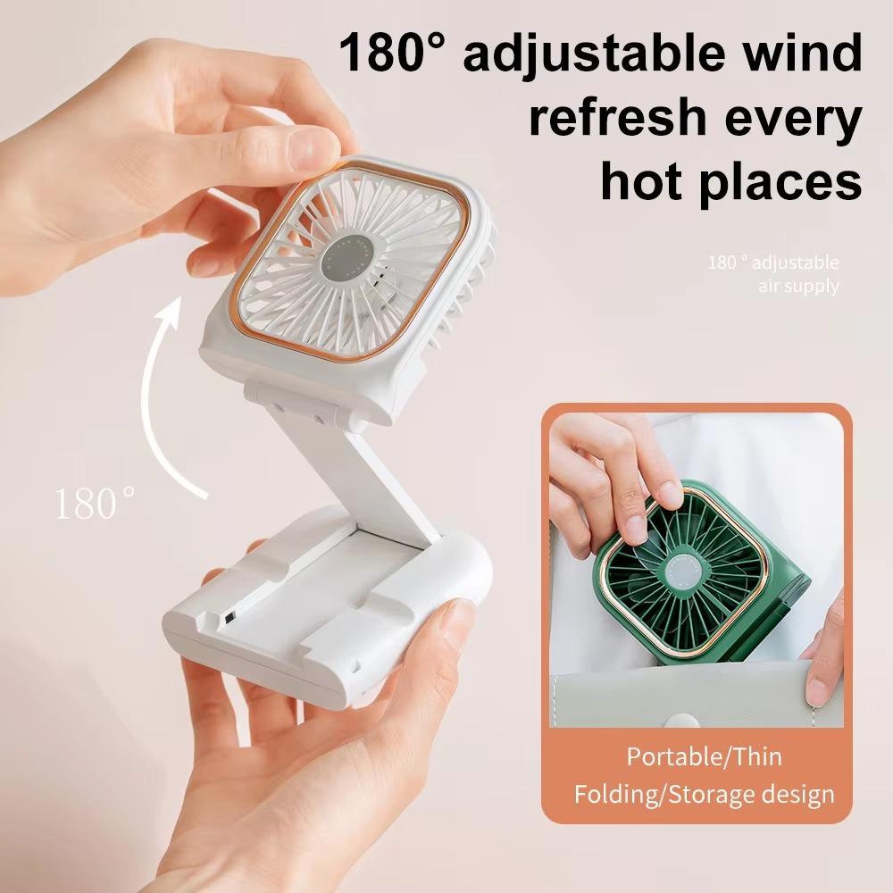 Handheld Neck Hanging Fans Portable USB Rechargeable Fan Lightweight Mini Fan  Office