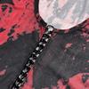 Short Sheer Dark Fairy [NAMEOF] Lace-up Top, Core, Grunge, Y2K, Women's, See-through, Red, Sexy, Cut-and-Sew
