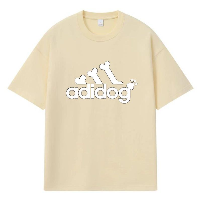 2026 Dog Bones Paw Prints Printed Graphic Y2k Harajuku Streetwear 100% Cotton T Shirt Casual Oversized Summer Men T-shirt